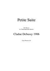 Claude Debussy - Menuet from Petite Suite for Tuba-Euphonium Quartet