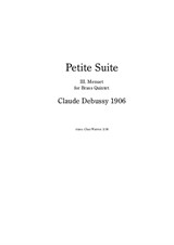 Claude Debussy - Menuet from Petite Suite for Brass Quintet