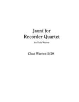 Jaunt for Recorder Quartet